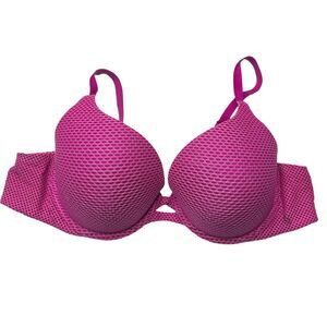 Victoria’s Secret perfect shape bra 36C magenta pink lace